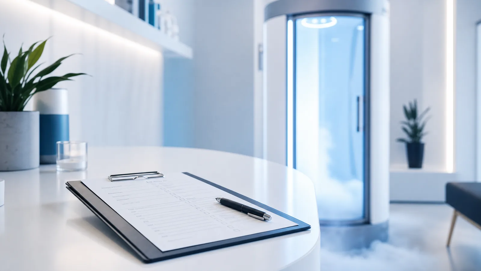 Questionnaire avant séance de cryothérapie dans un centre de froid